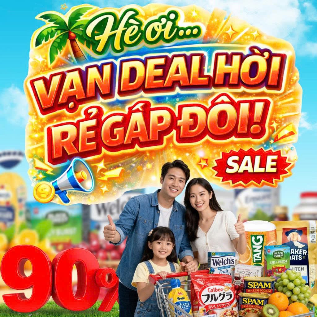 Siêu Thị Luxy Facebook ad: HÈ ƠI, VẠN DEAL HỜI RẺ GẤP ĐÔI