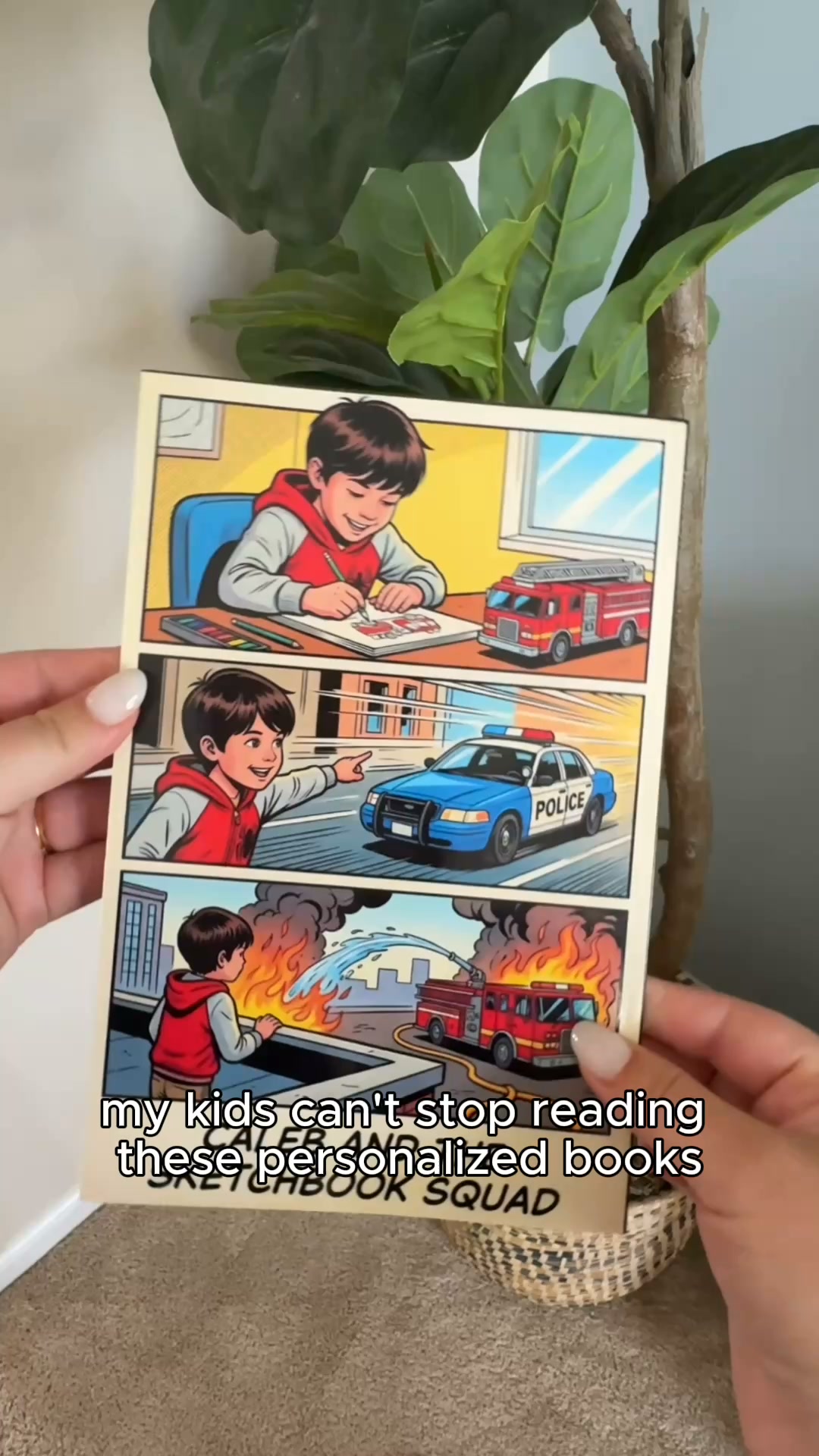 Comics and Sons Facebook ad: Personalized comics book with Free Shipping