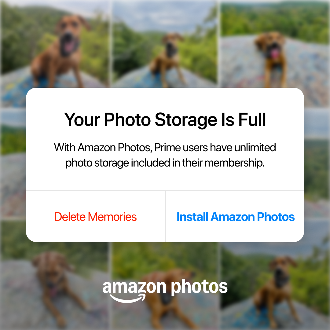 Amazon Photos Facebook ad