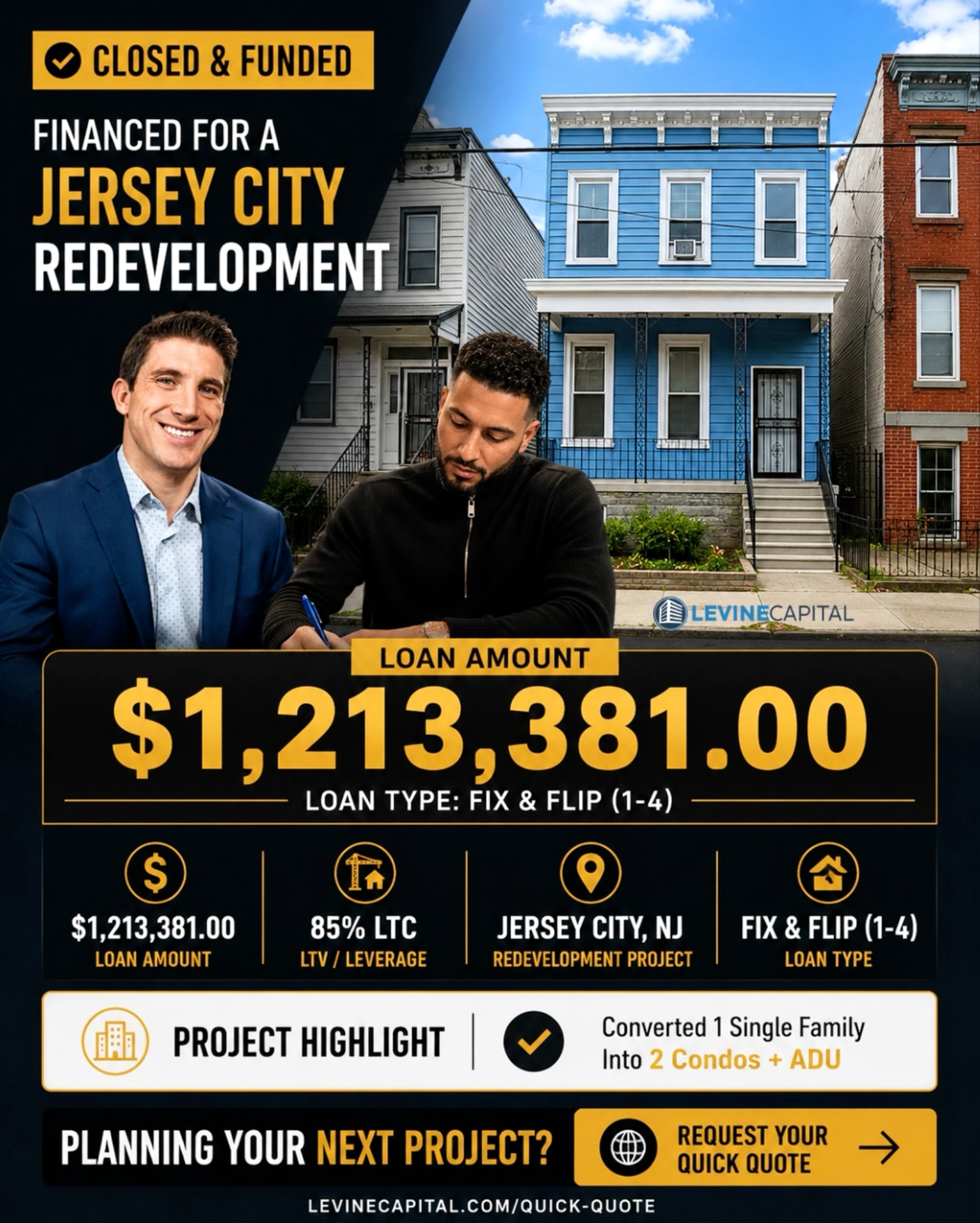 Levine Capital Facebook ad