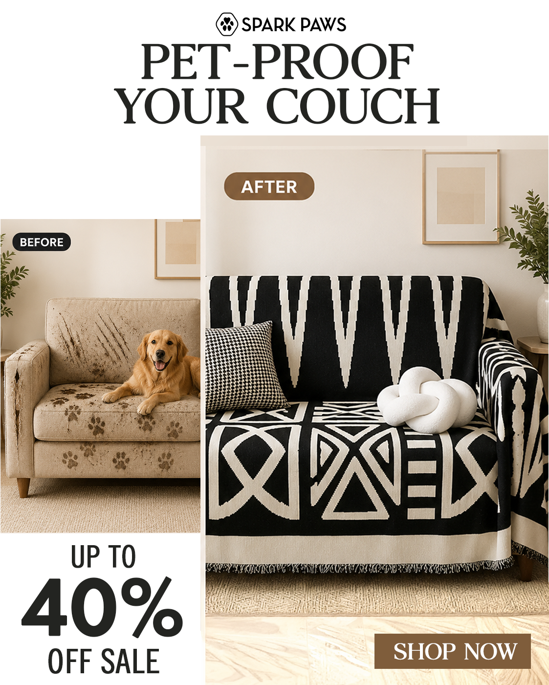 Spark Paws Facebook ad