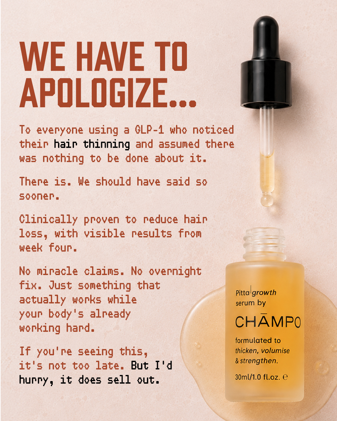 Chāmpo Haircare Facebook ad