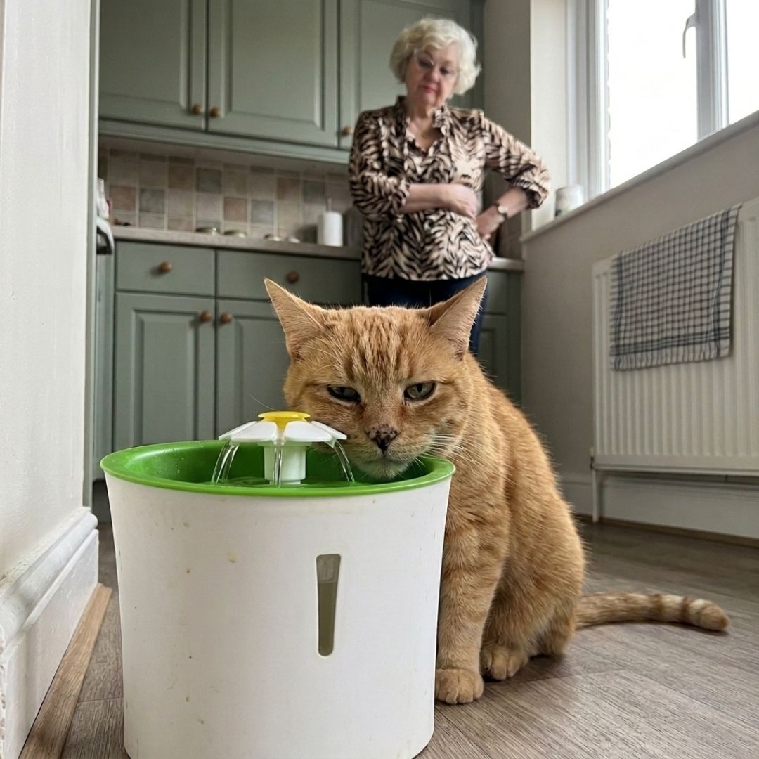 Susan Hartley Facebook ad: Read this if your cat quit her fountian