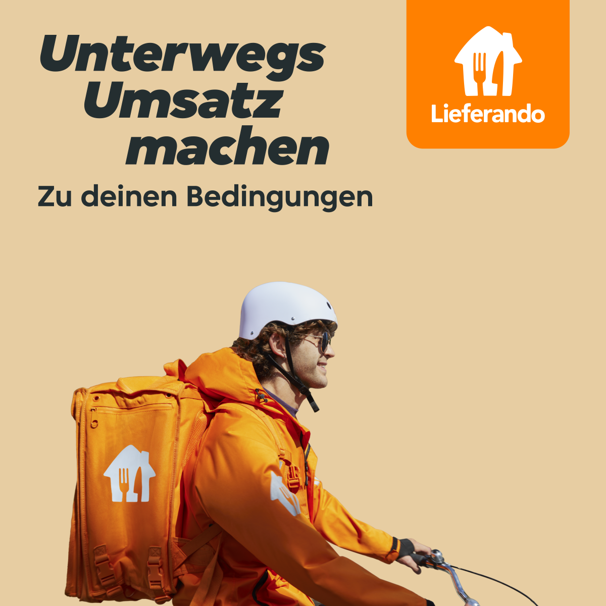 Lieferando Couriers Facebook ad from Sep 30, 2025