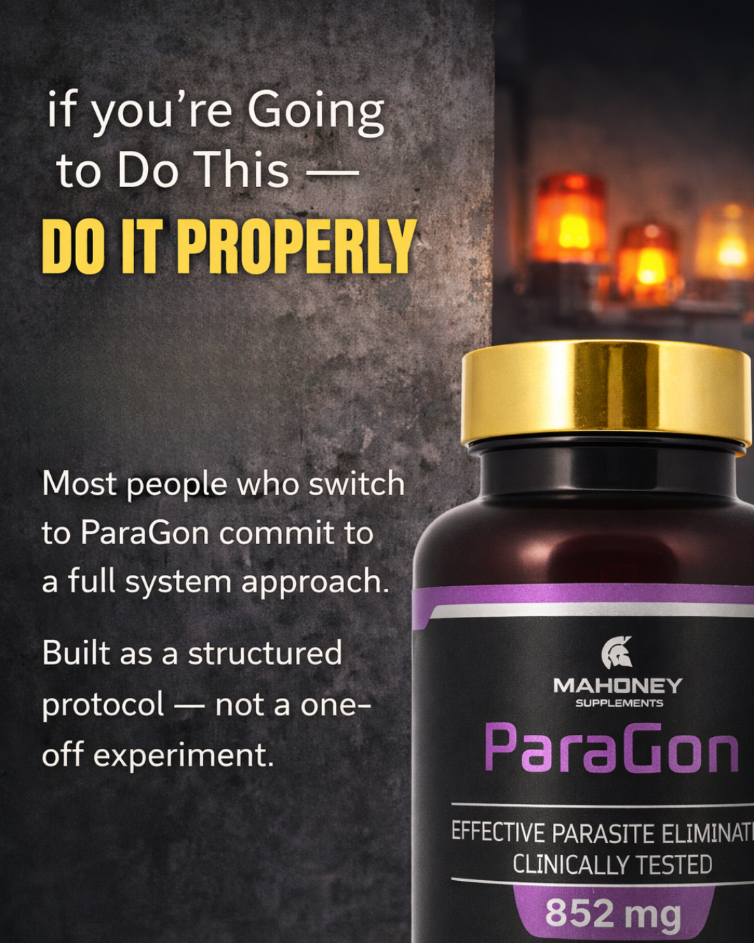 Mahoney Supplements Facebook ad
