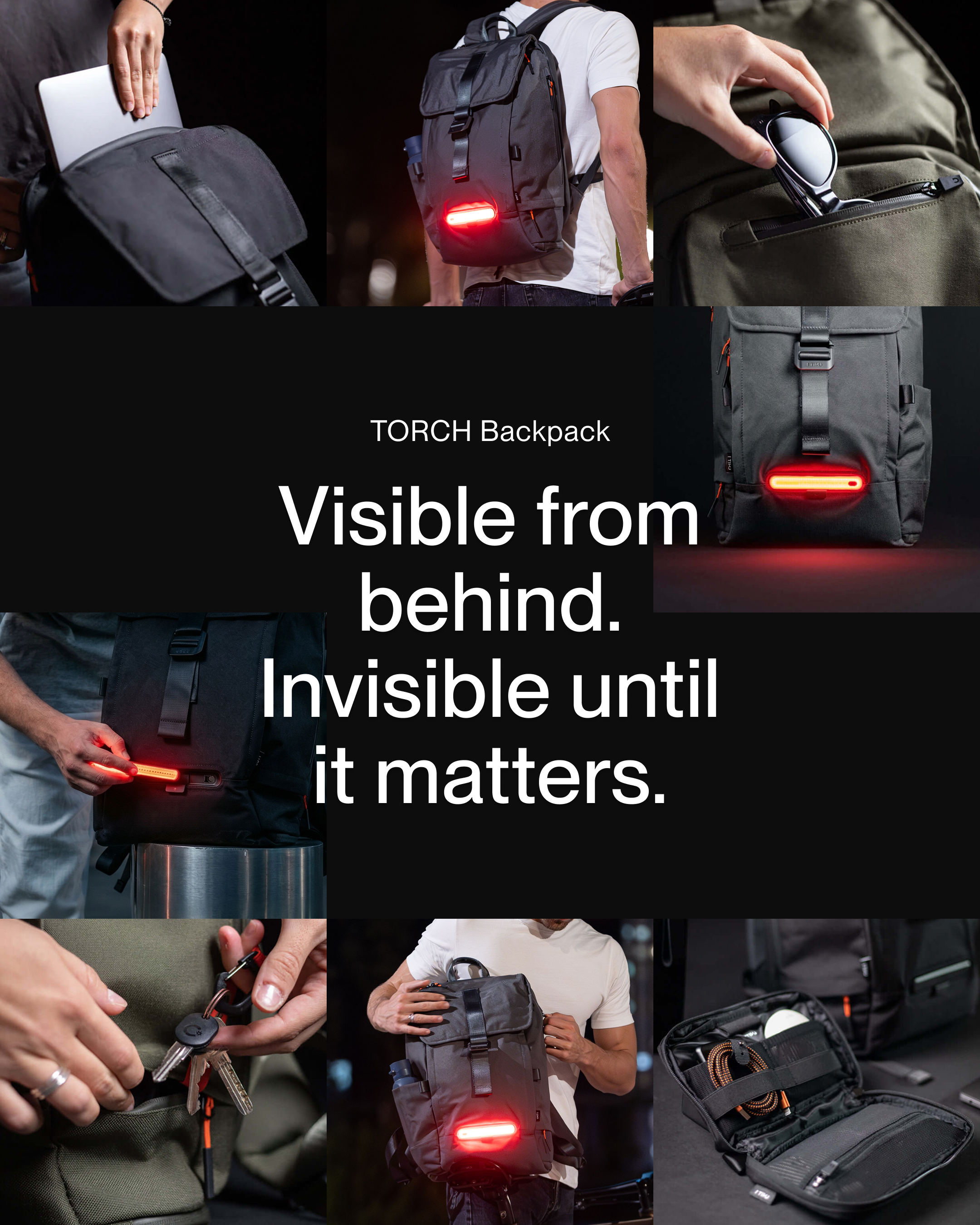 AURA Smart Cycling System by UNIT 1 Facebook ad: Ultimate Commuter's Backpack