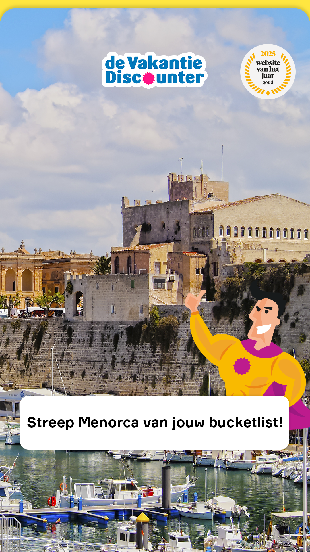 de VakantieDiscounter Facebook ad
