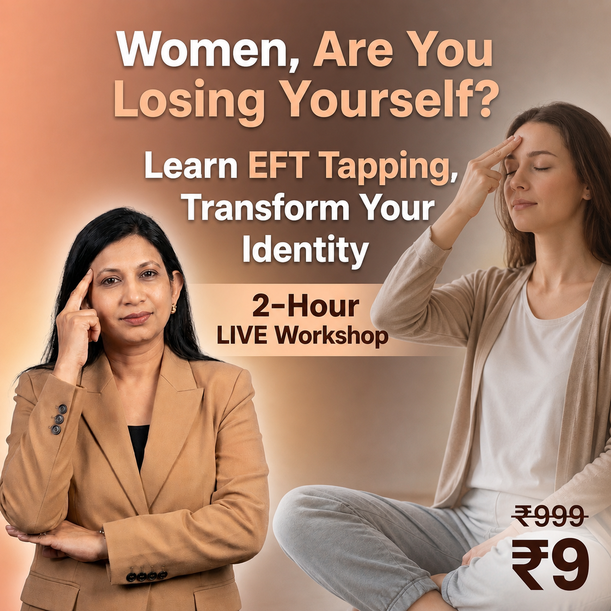 AABHA JAIN Facebook ad: The Unshakeable You Workshop (Rs 9/-)