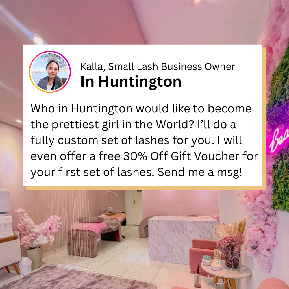 Lash Experts Facebook ad