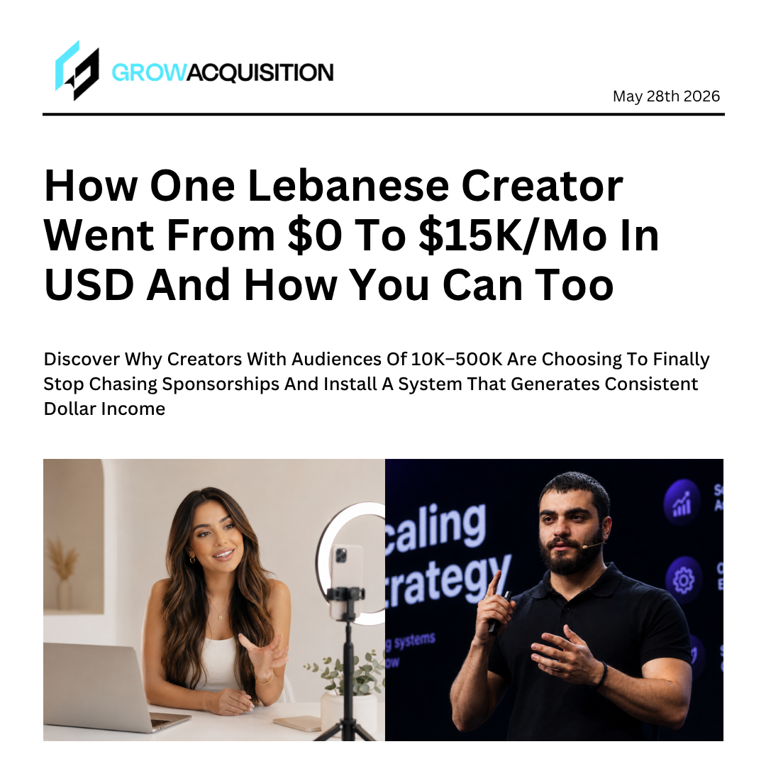 Growacq Facebook ad: The Truth About Making Money Online As A Creator In…