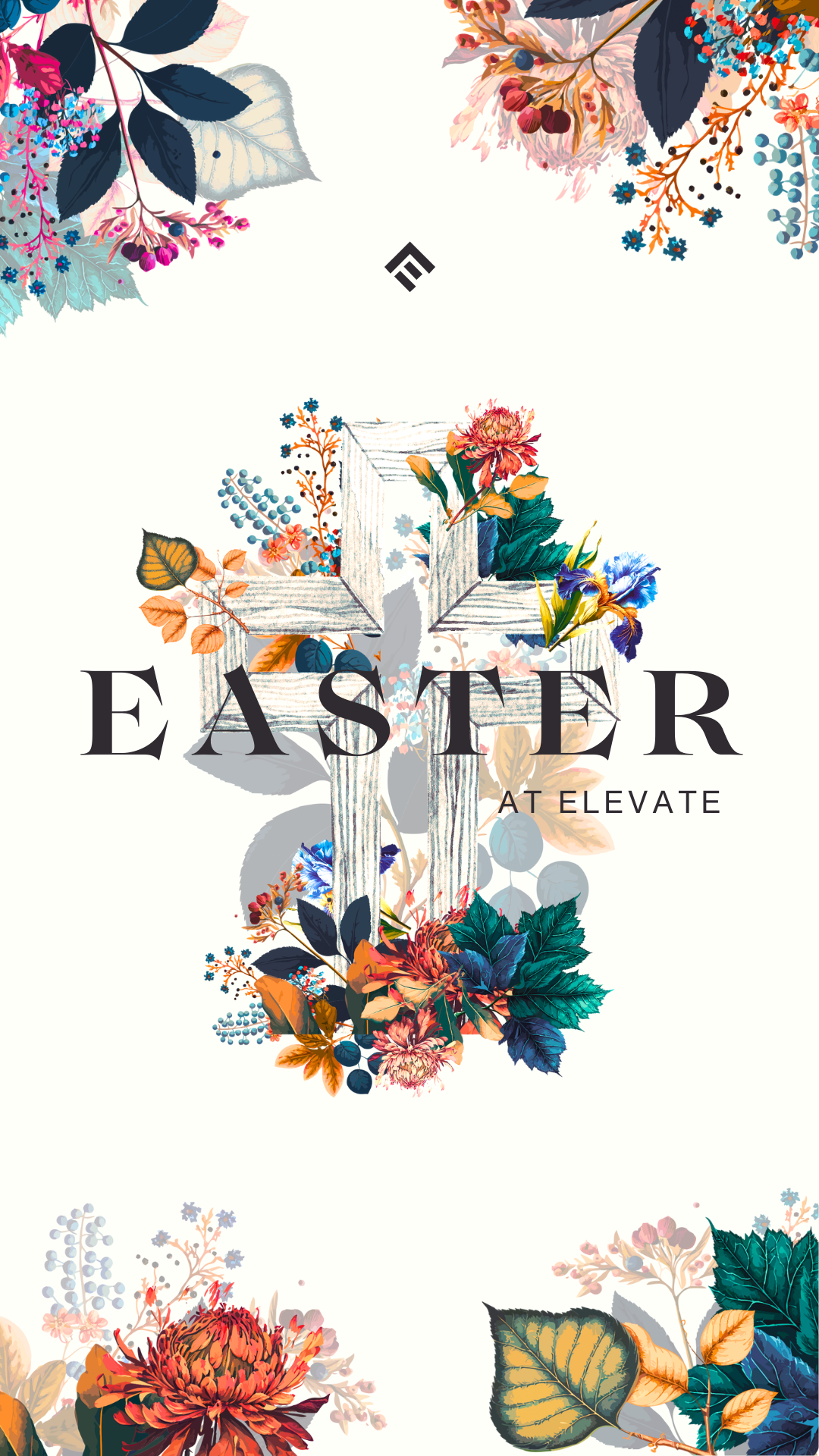 Elevate Church Facebook ad: EASTER SUNDAY AT ELEVATE CHURCH!