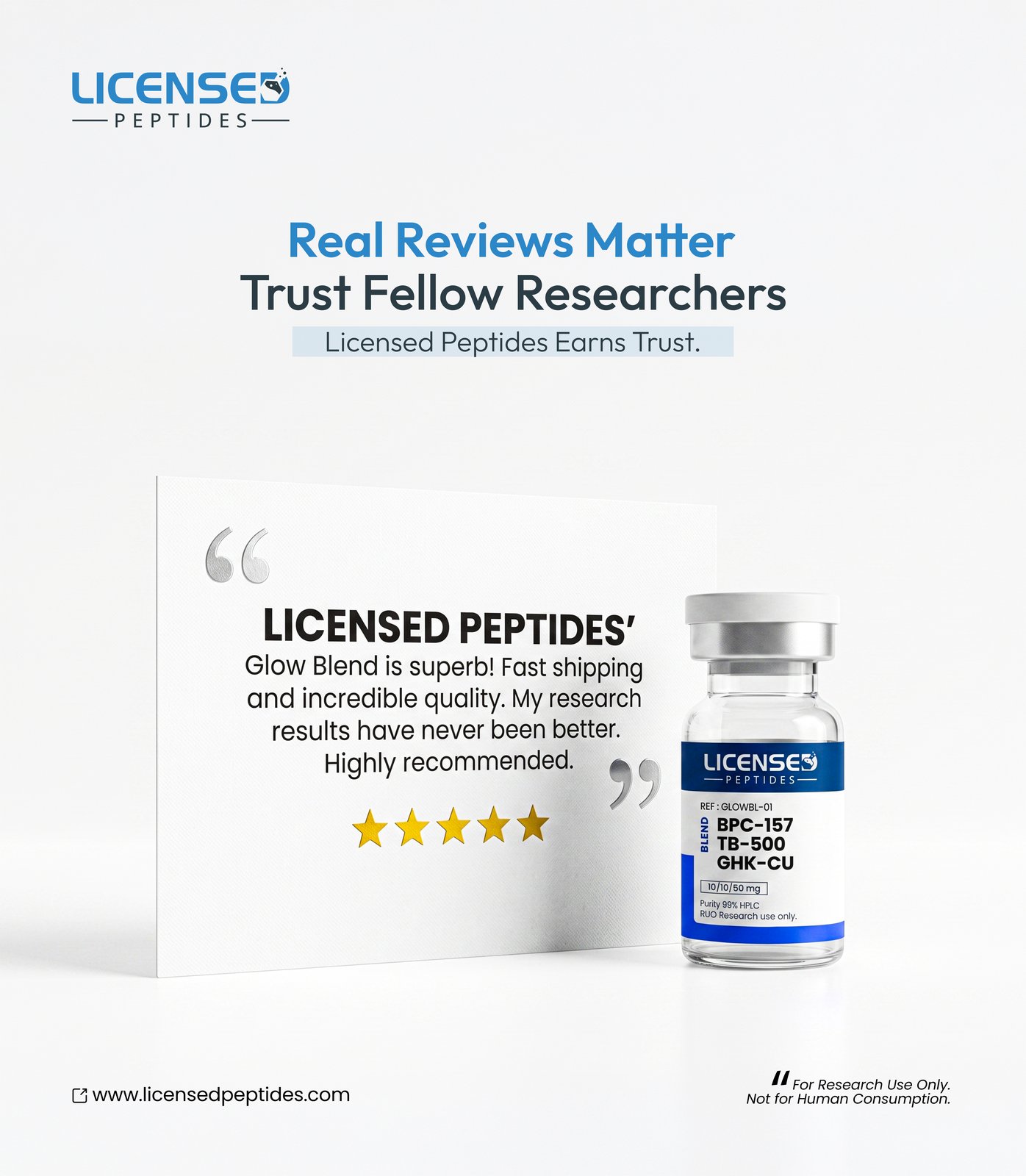 Licensed Peptides Facebook ad: Not All Peptides Are Created Equal