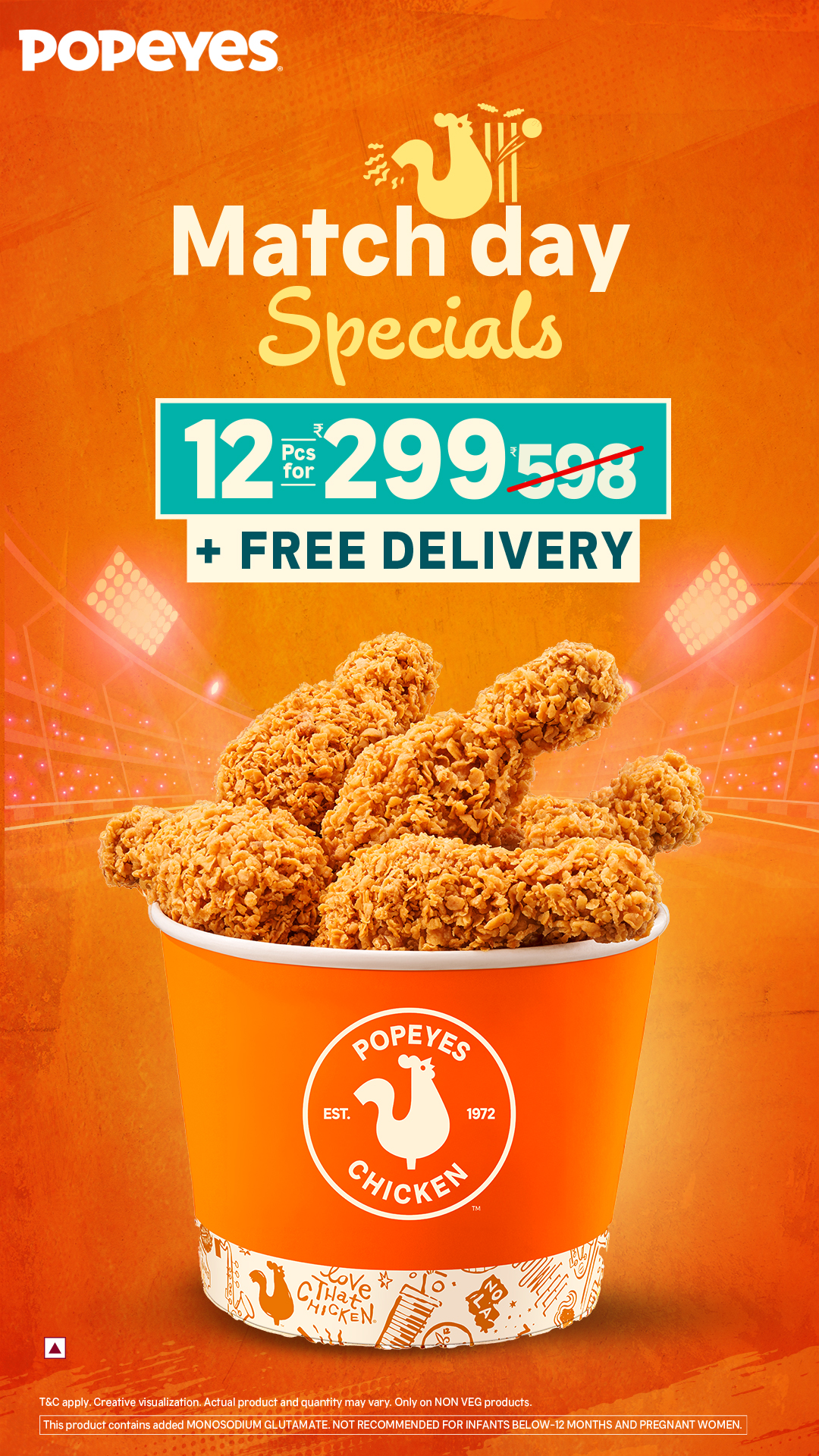 Popeyes India Facebook ad