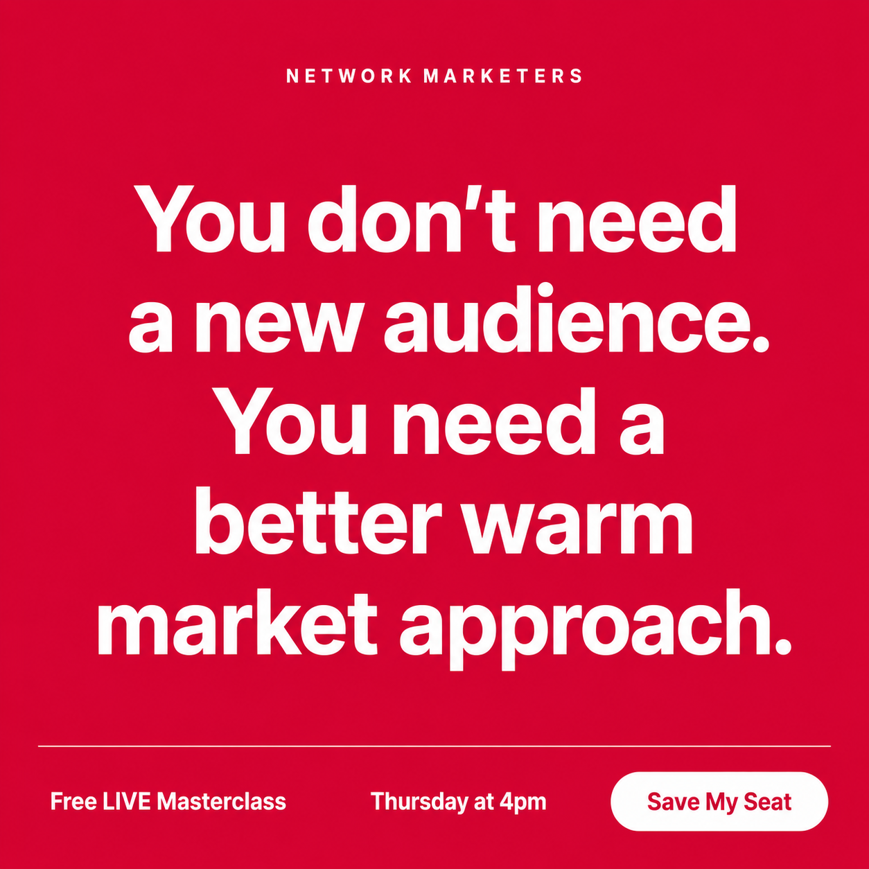 Attraction Marketing Facebook ad