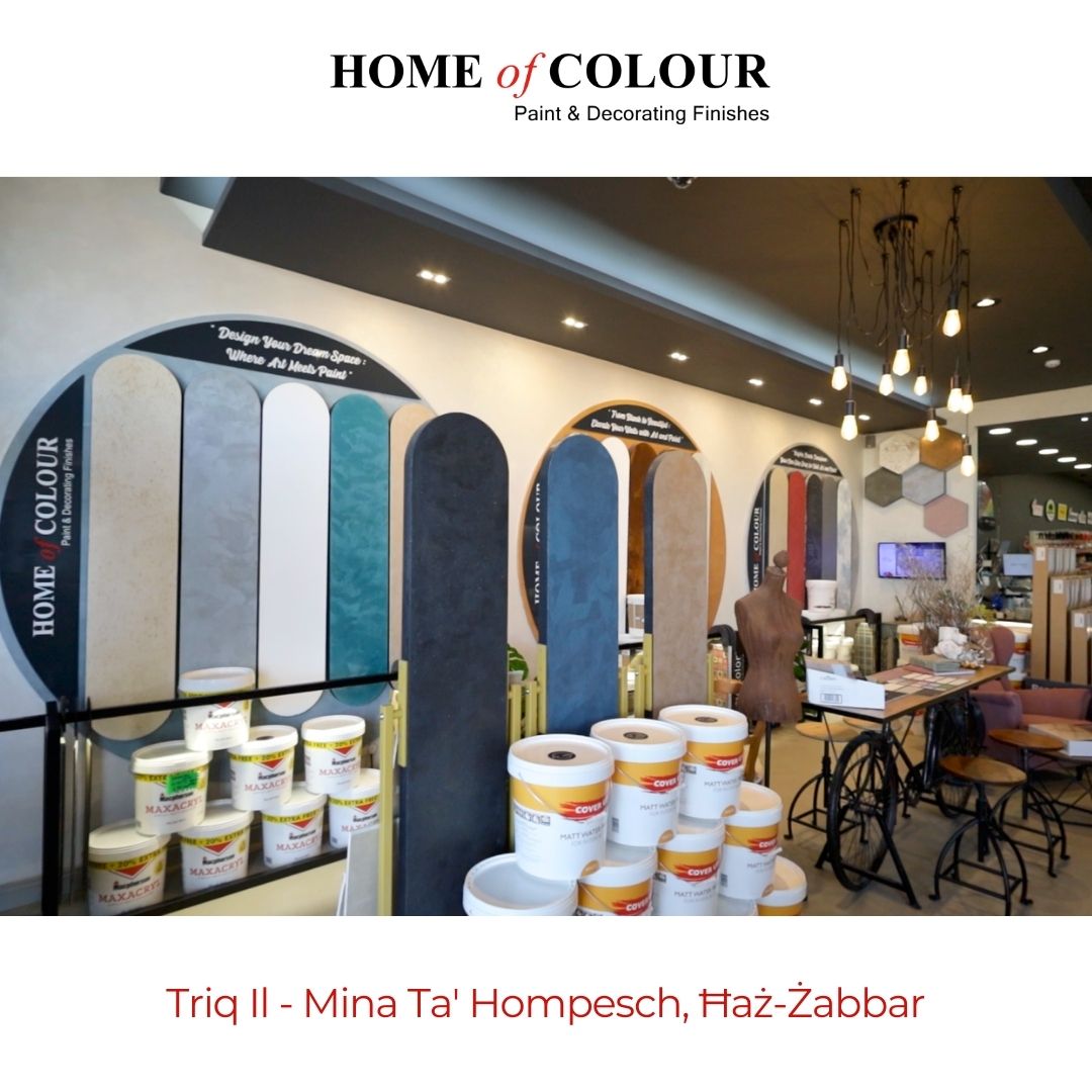 Home of Colour ltd. Facebook ad: Your One-Stop Shop for Wall & Decorative Paints…