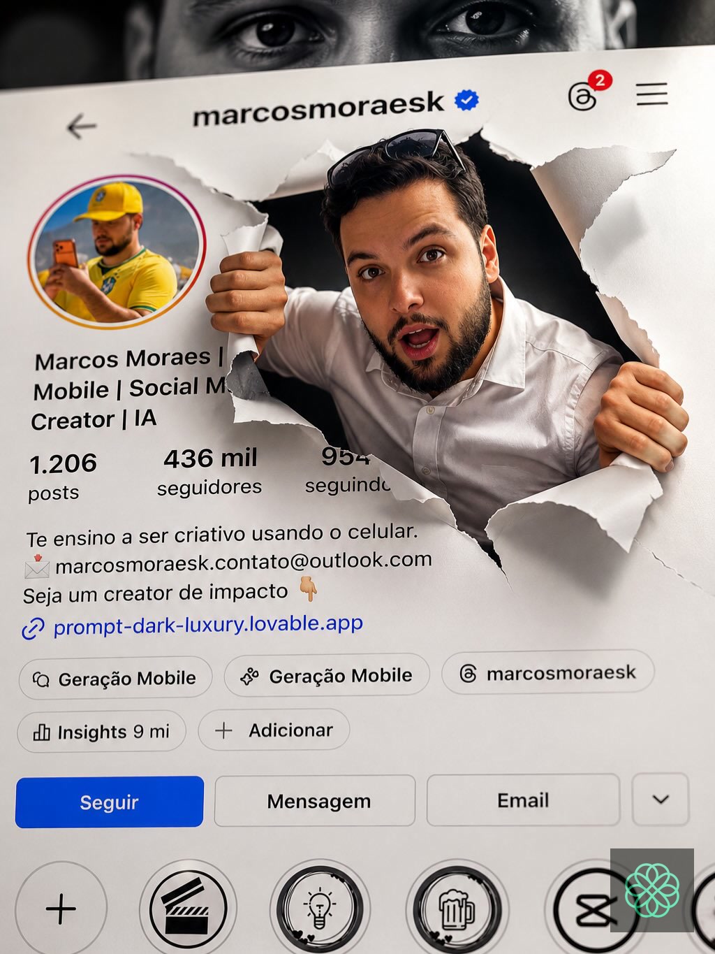 Visionary AI Facebook ad