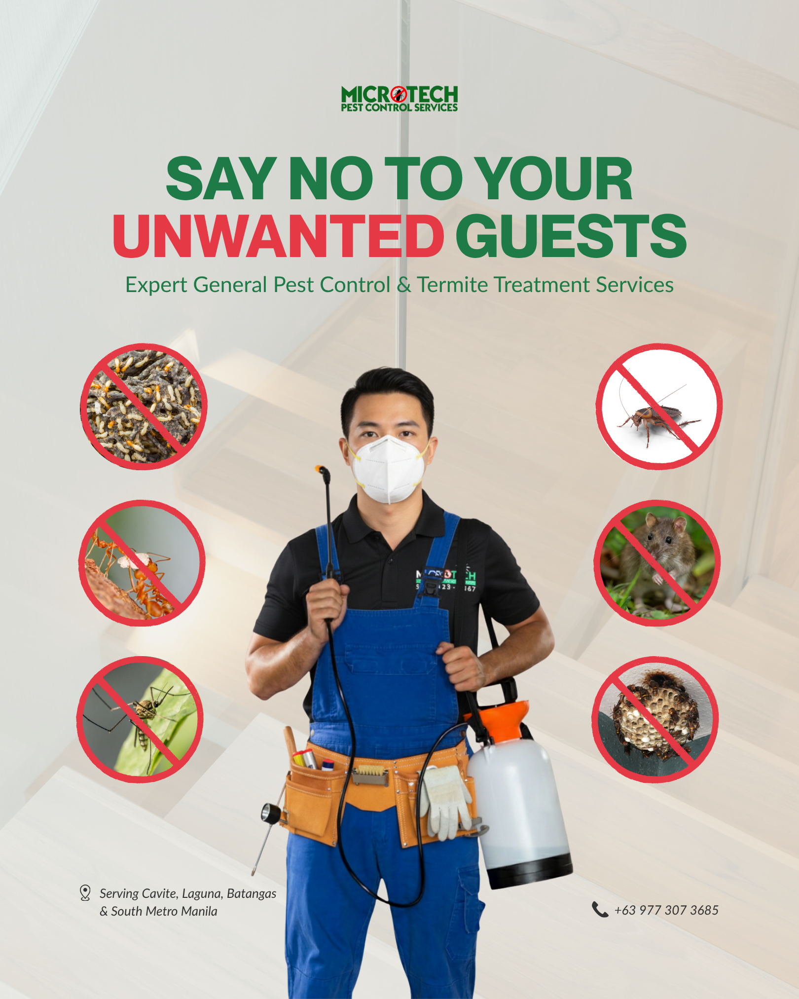 MicroTech Pest Control Services Facebook ad: MicroTech provides child, pet, and eco-friendly pest…