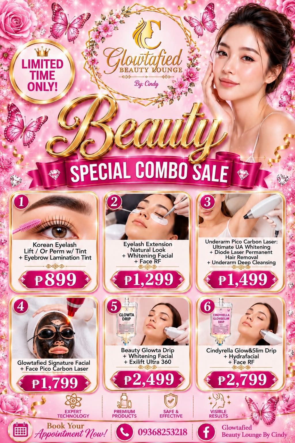 Glowtafied Beauty Lounge by Cindy-Iligan Branch Facebook ad: ULTIMATE PROMO SALE IS FINALLY HERE!