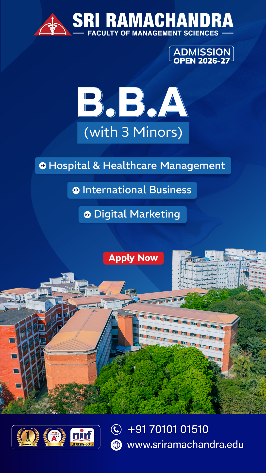 Sri Ramachandra Institute of Higher Education And Research Facebook ad