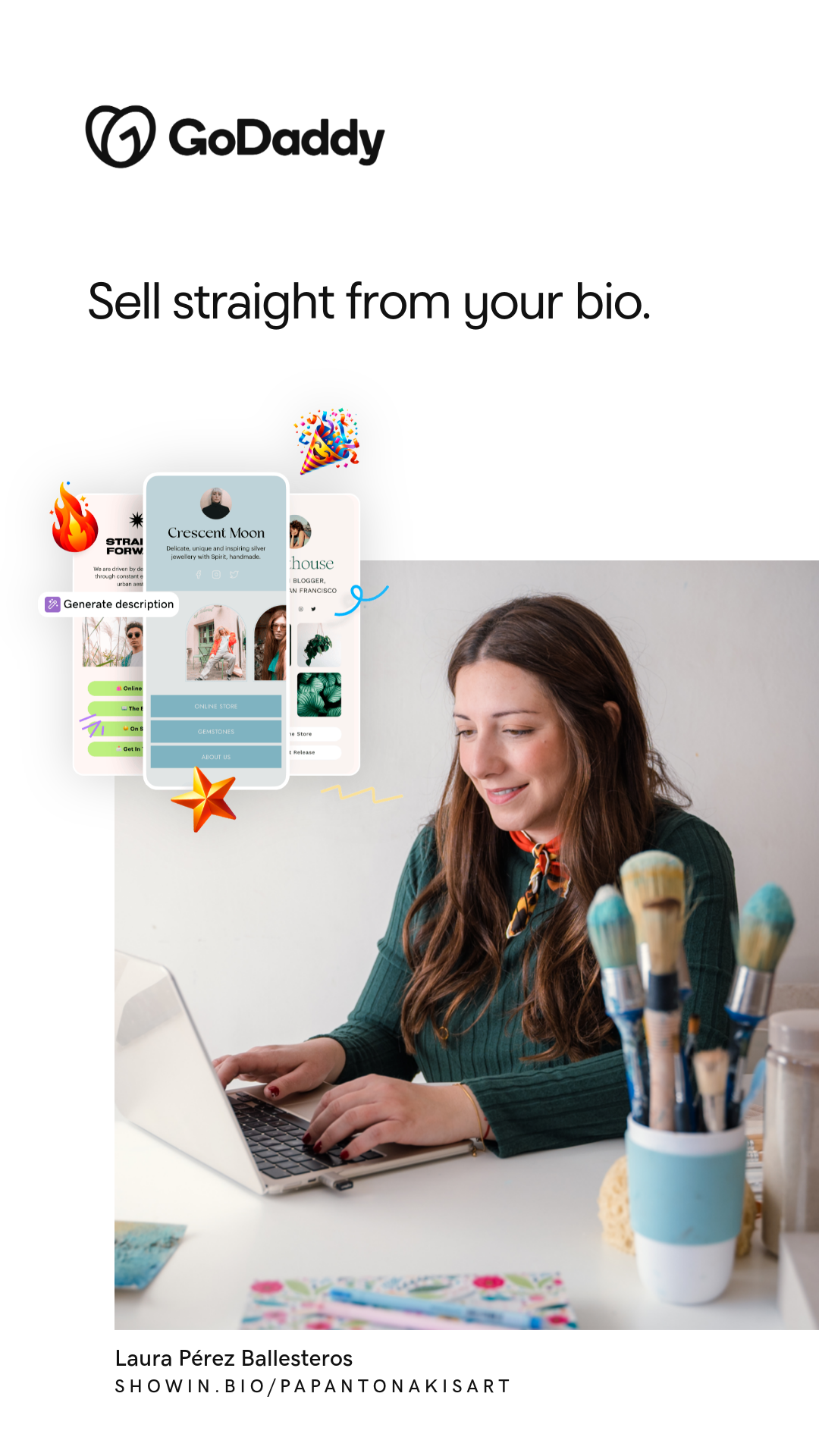 GoDaddy Facebook ad