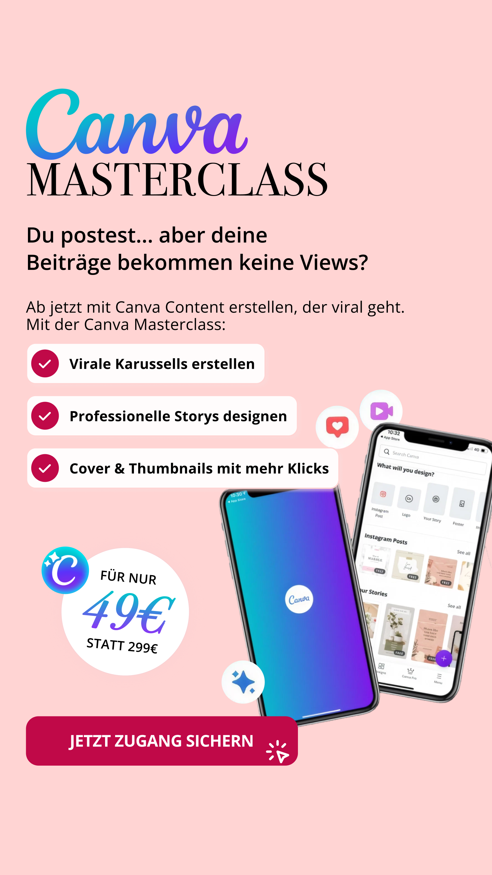 Alinas Creator Club Facebook ad