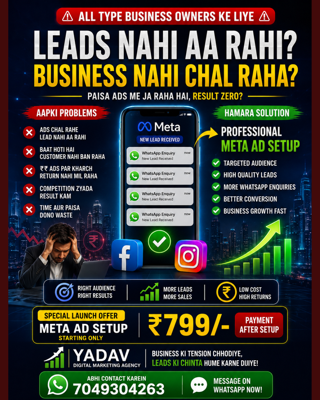 Yadav Digital Marketing Agency Facebook ad: Book Your Meta Ads Setup Today