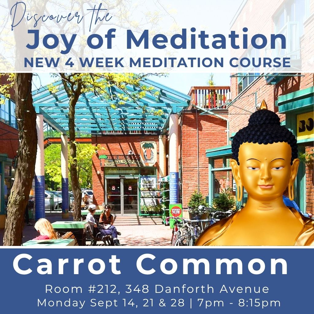 Kadampa Meditation Centre Canada Facebook ad: Discover The Joy of Meditation