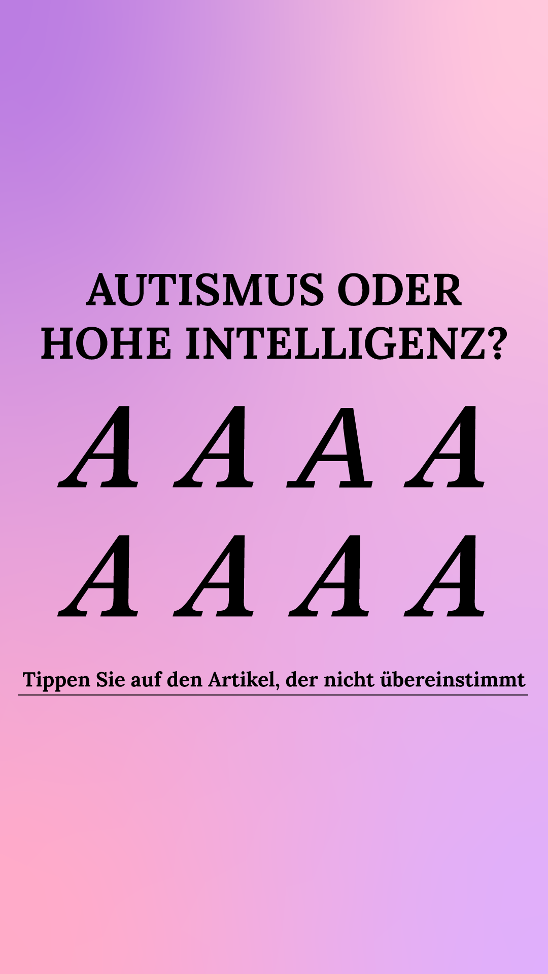International Brain Test Facebook ad
