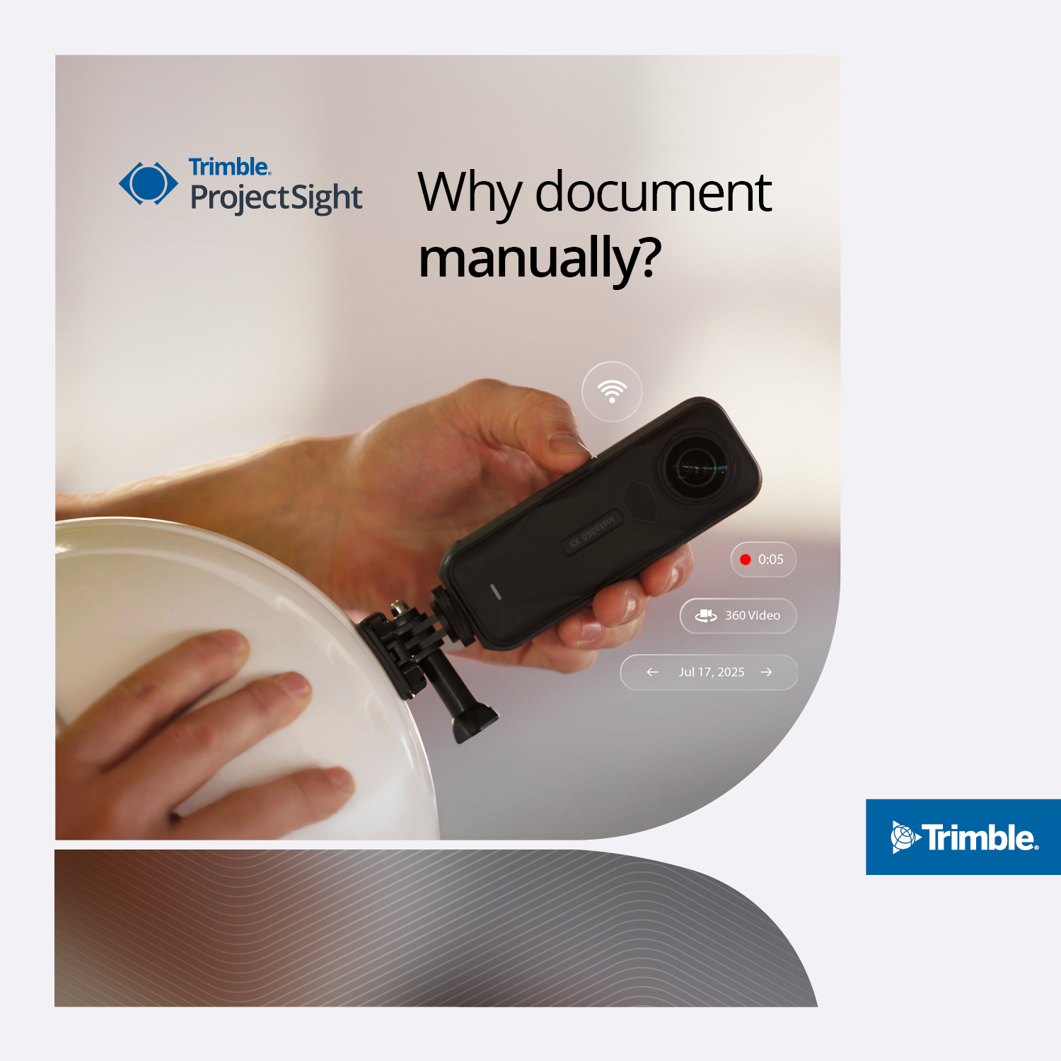 Trimble Construction Facebook ad: Stop fighting complex tech.