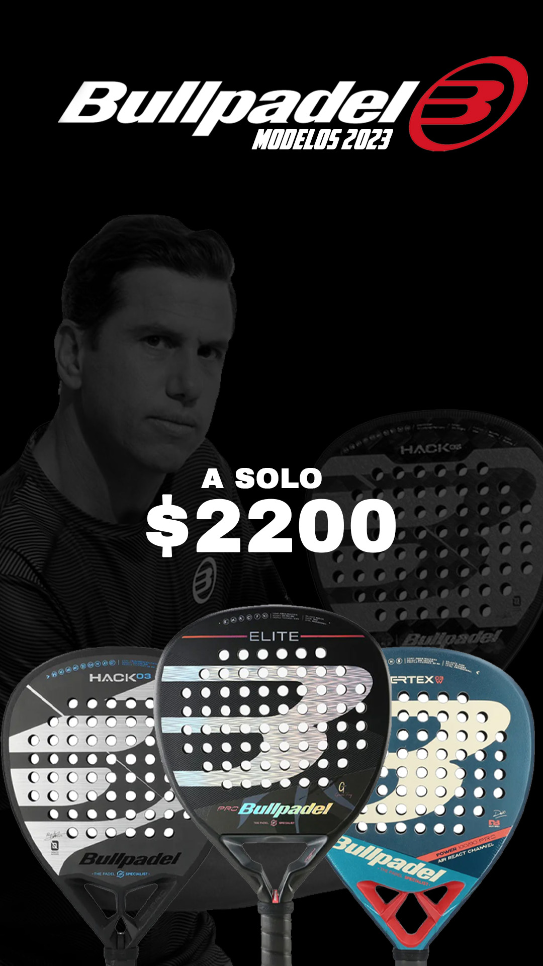 Bandeja Padel Store Facebook ad from Dec 15, 2025