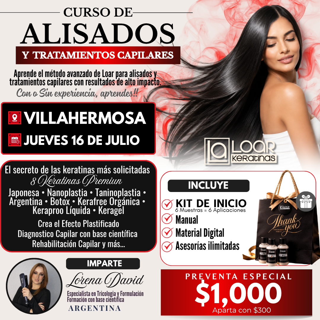 Loar Keratinas Facebook ad: Chatea con nosotros
