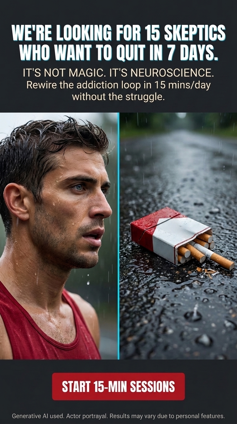 Hypnosis to Stop Smoking Facebook ad