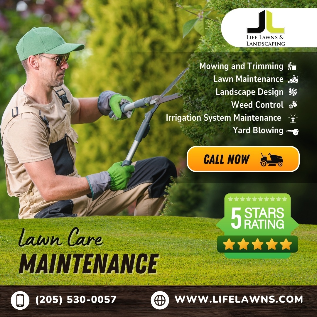 Life Lawns and Landscaping Facebook ad: At Life Lawns and Landscaping, we bring life…