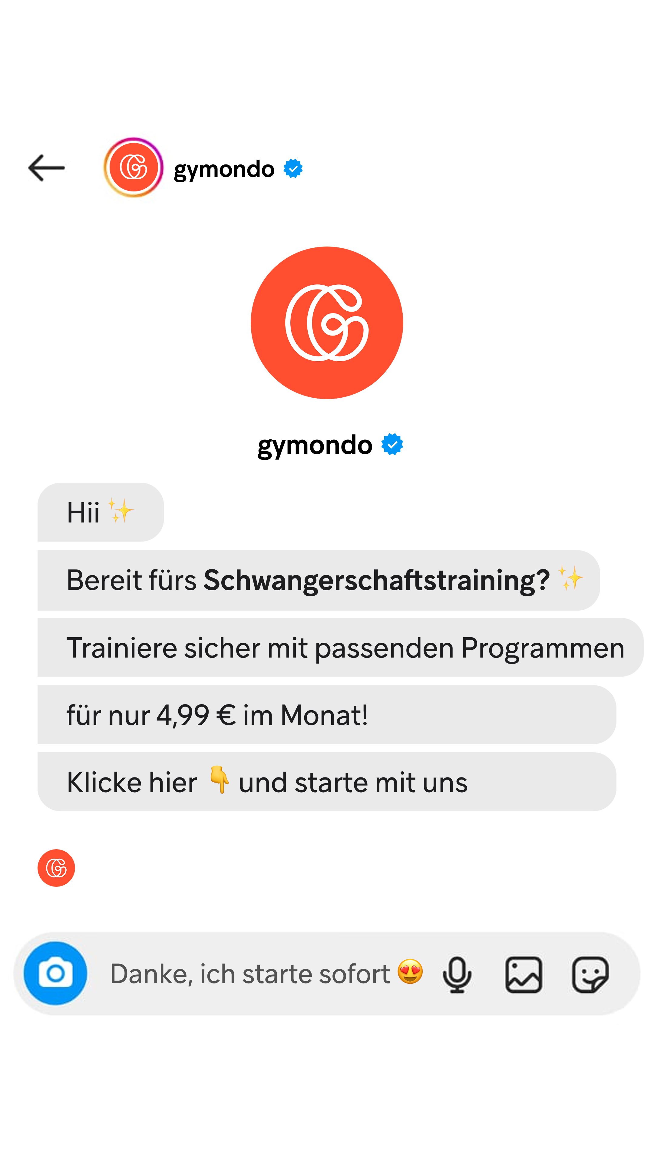 Gymondo Facebook ad