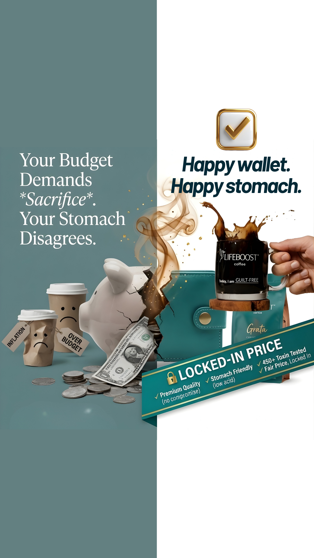 Lifeboost Coffee Facebook ad