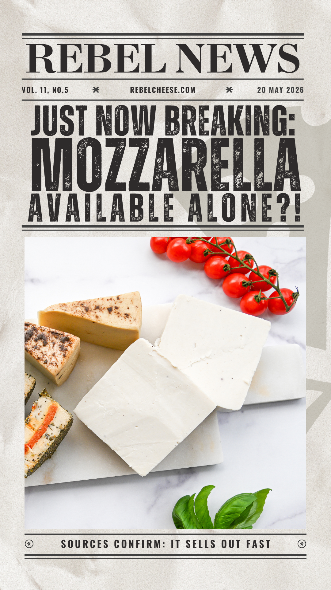 Rebel Cheese Facebook ad