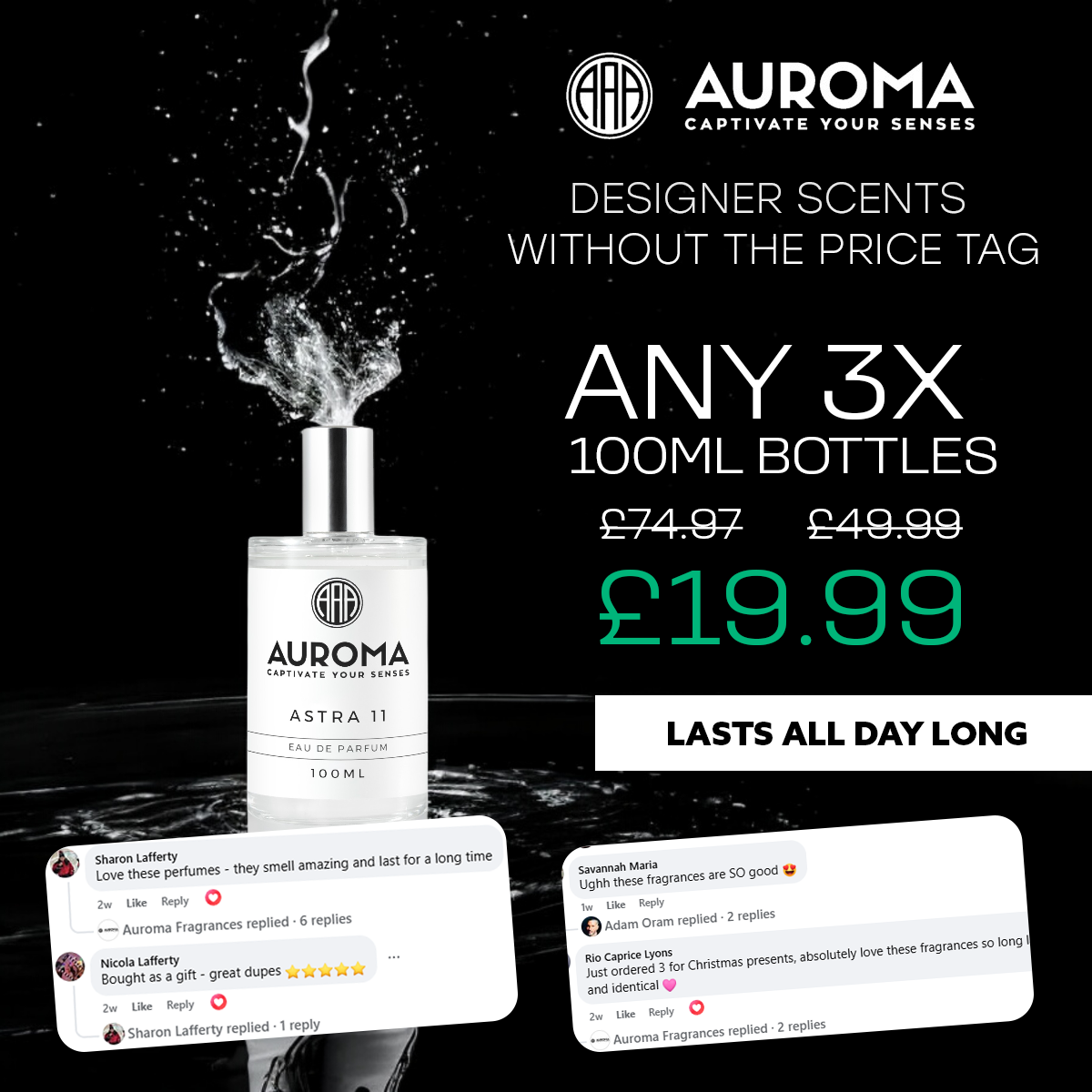 Auroma Fragrances Facebook ad