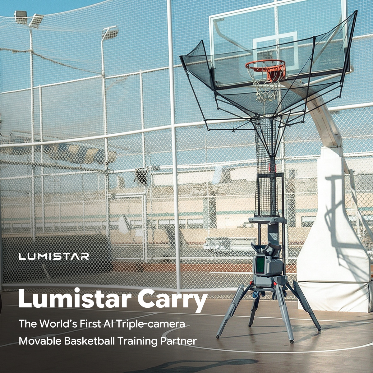 Lumistar Global Facebook ad: The World’s First AI Triple-Camera Basketball Shooting…