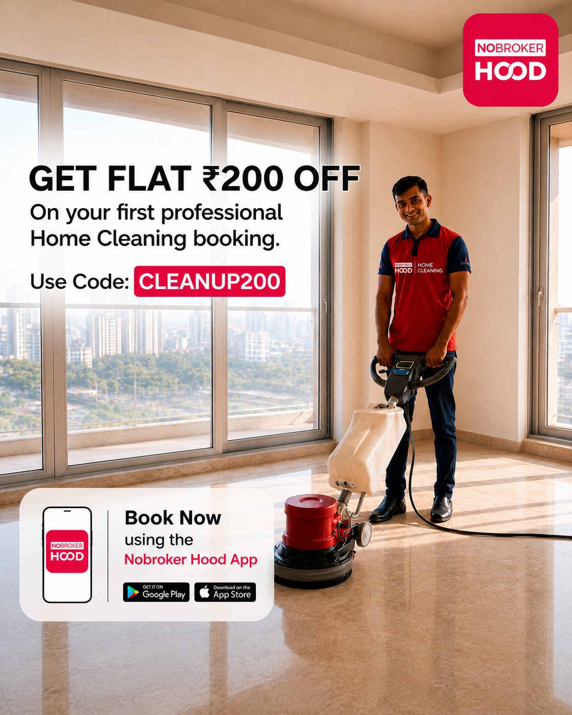NoBrokerHood Facebook ad from May 13, 2026
