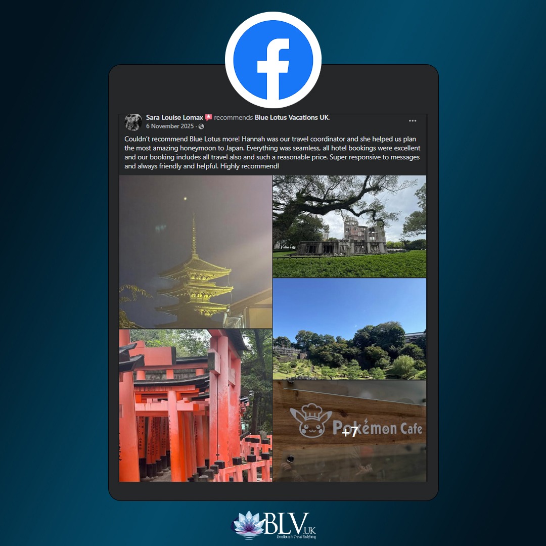 Blue Lotus Vacations UK Facebook ad