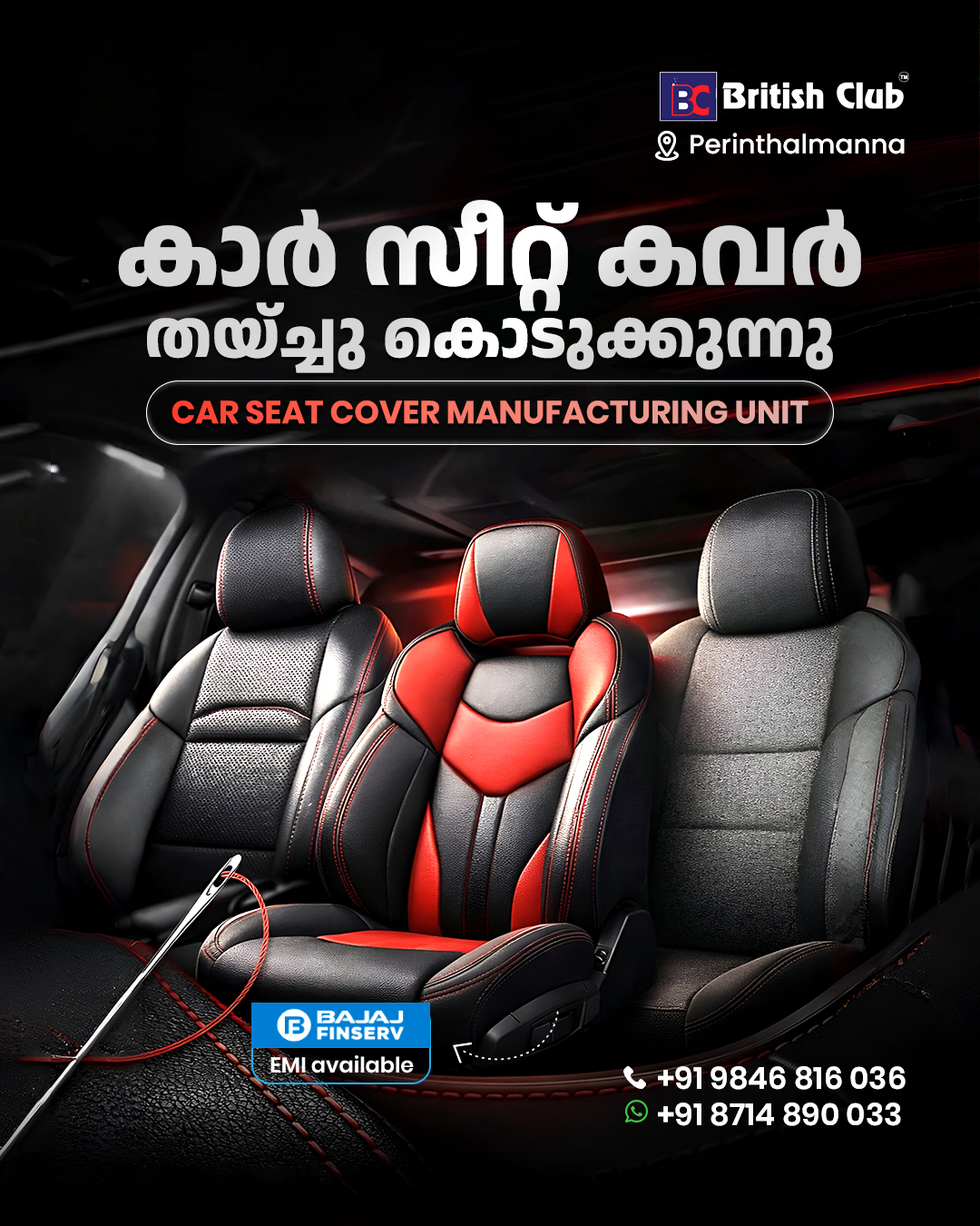 British club car accessories upholstery Facebook ad: Chat with us