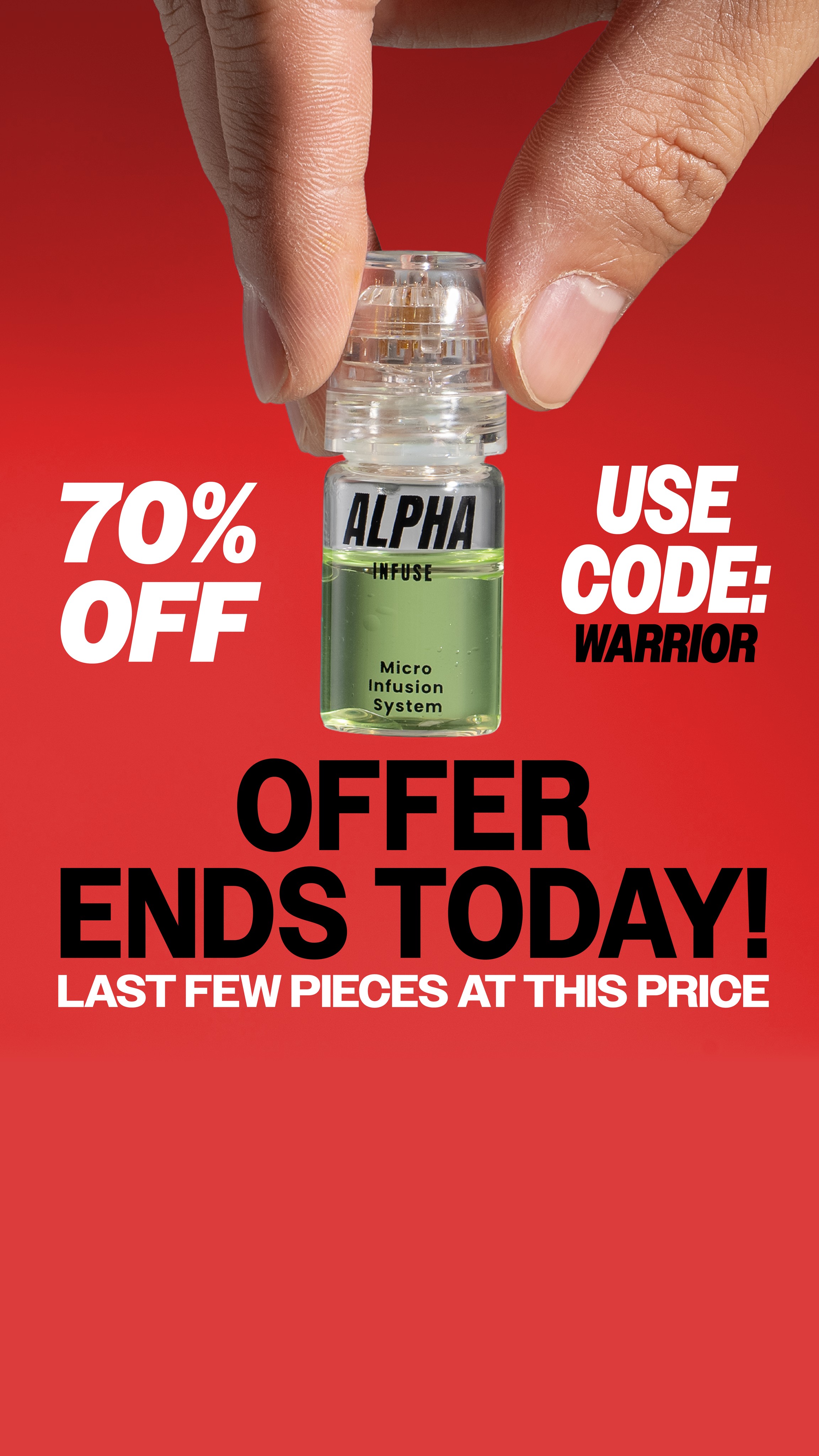 AlphaInfuse Facebook ad