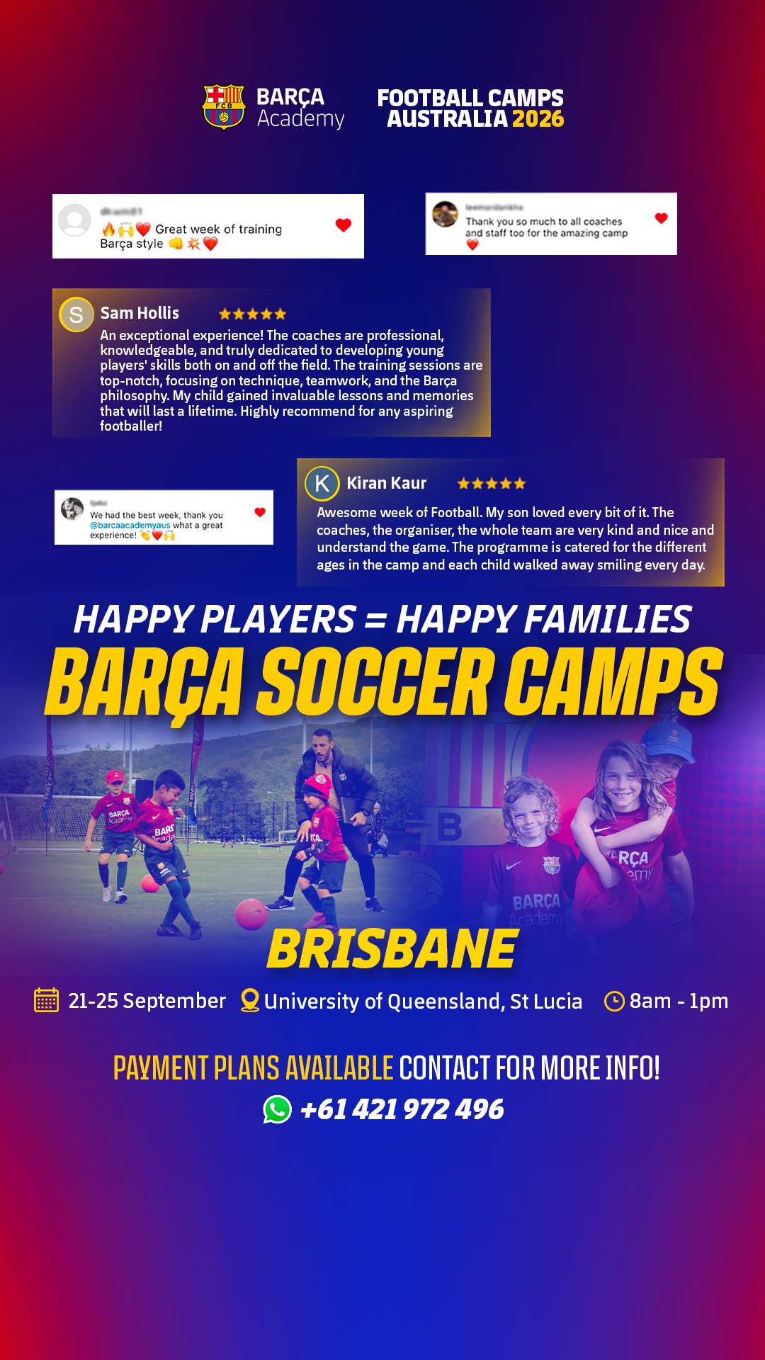 Barça Academy Australia & New Zealand Facebook ad