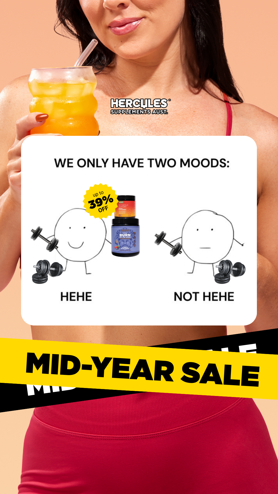Hercules Supplements Aust Facebook ad