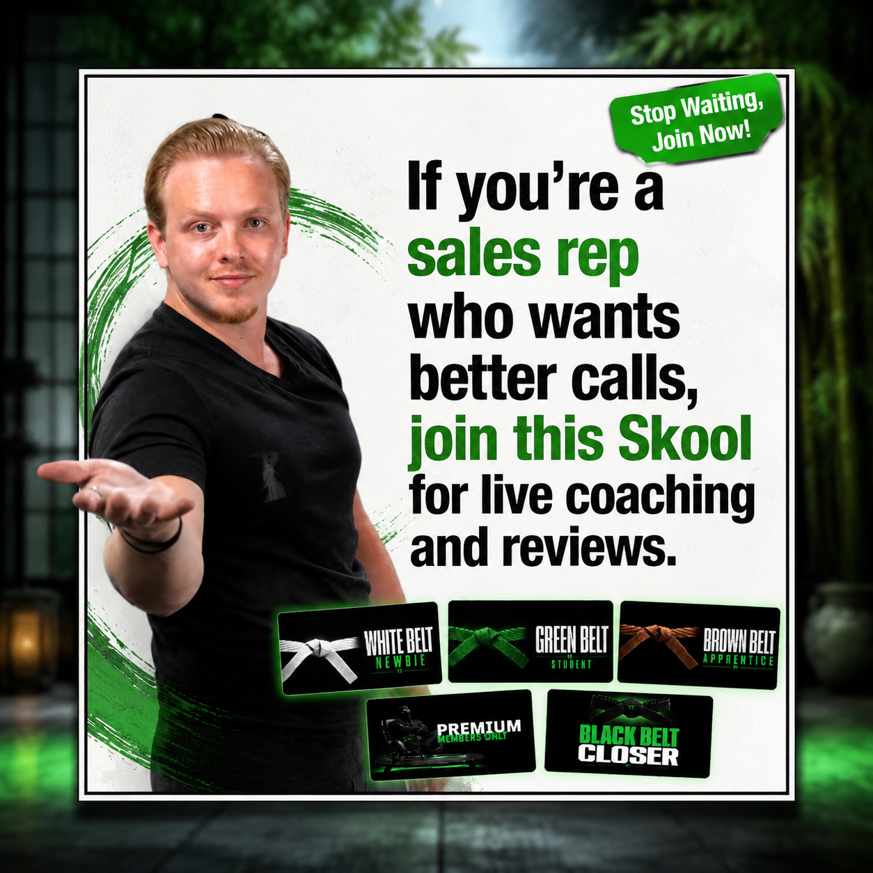Skool Facebook ad