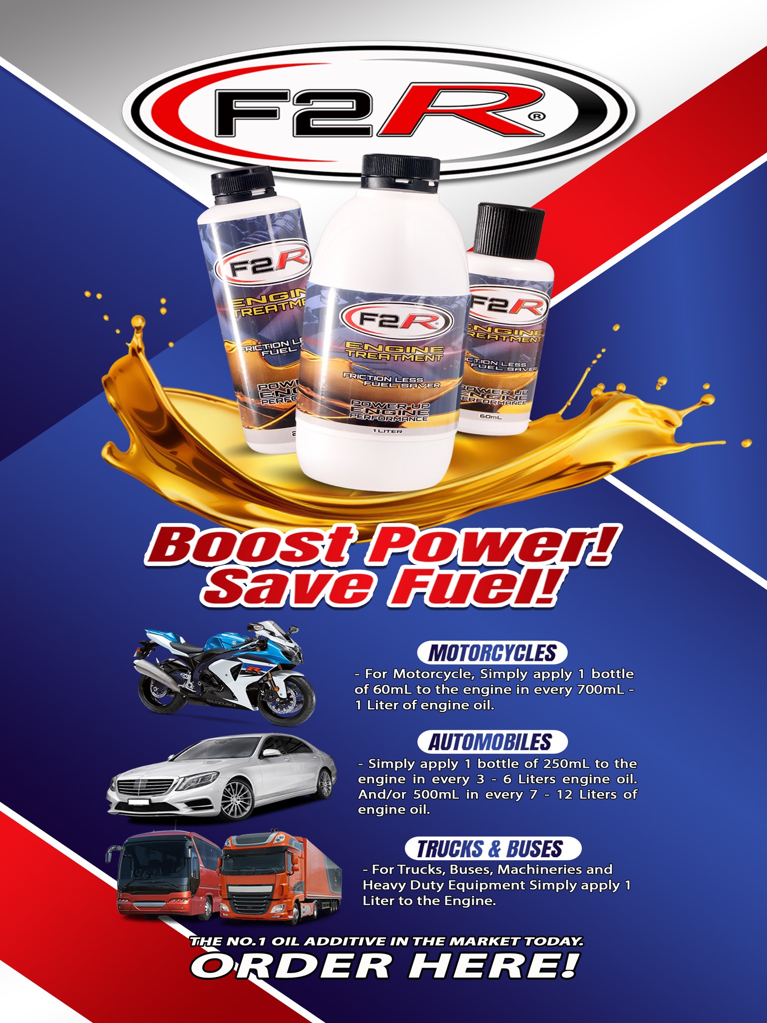 F2R Engine Treatment - Mindanao Facebook ad: Palakasin ang bawat takbo ng iyong sasakyan!