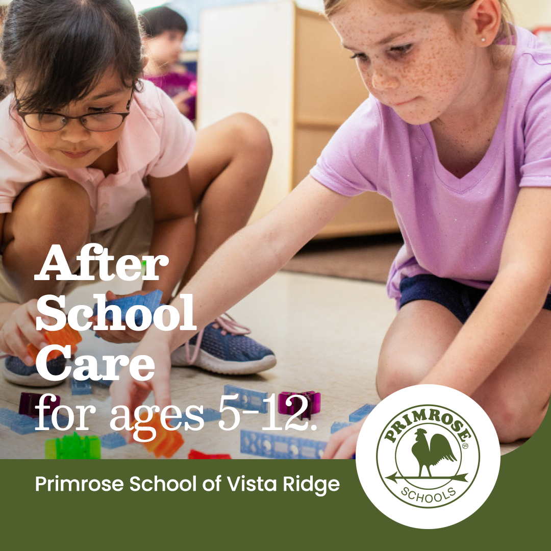Primrose School at Vista Ridge Facebook ad: After School Care for Ages 5-12