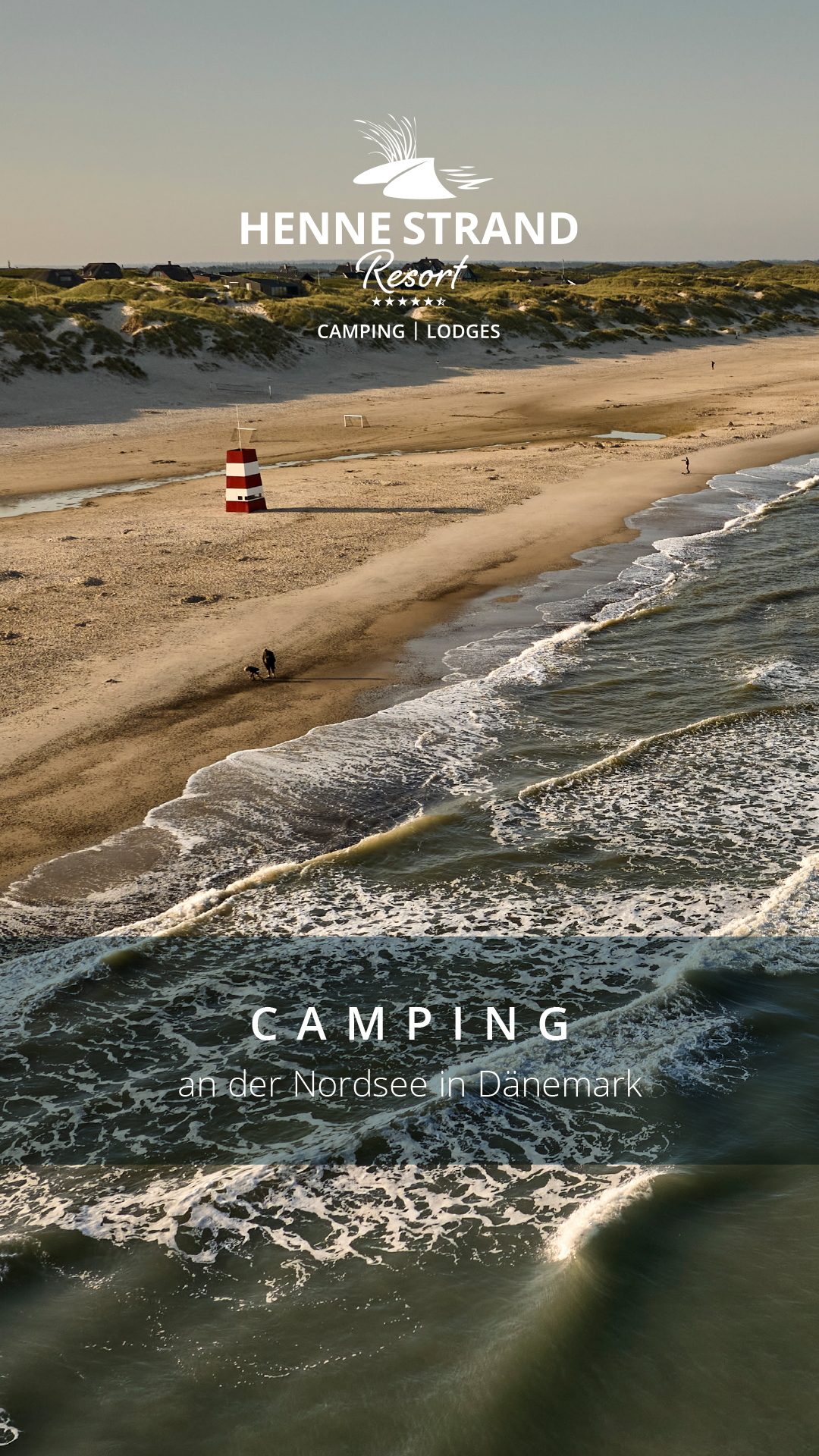Henne Strand Resort Facebook ad from Dec 4, 2025
