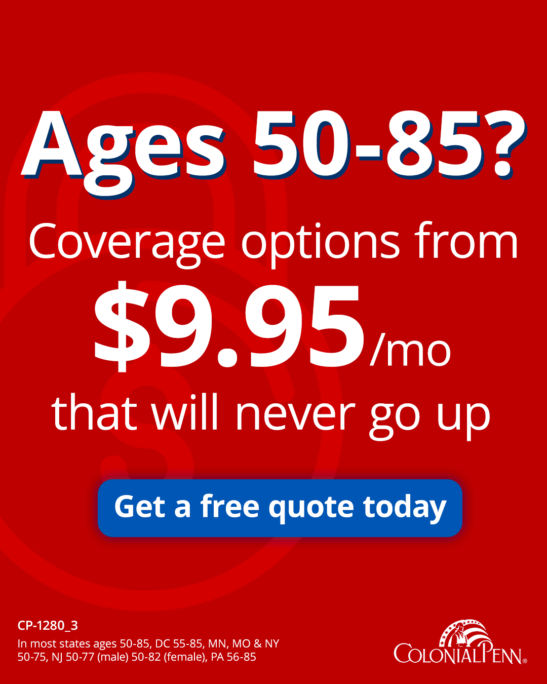 Colonial Penn Life Insurance Company Facebook ad