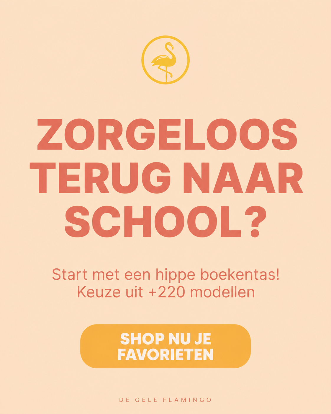 De Gele Flamingo Facebook ad